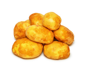 Potatoes isolated on white