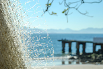 Fishing net, Copacabana beach