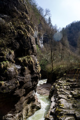 Beautiful mountain scenery . Guam gorge. Krasnodar region