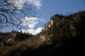 Beautiful mountain scenery . Guam gorge. Krasnodar region