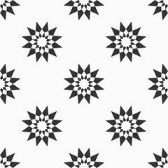 Abstract seamless pattern of stars.