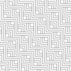 Abstract seamless geometric pattern of zigzag parallel lines.