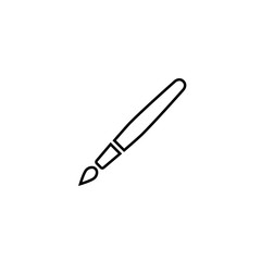 Brush line icon. Brush concept symbol. Simple element vector illustration
