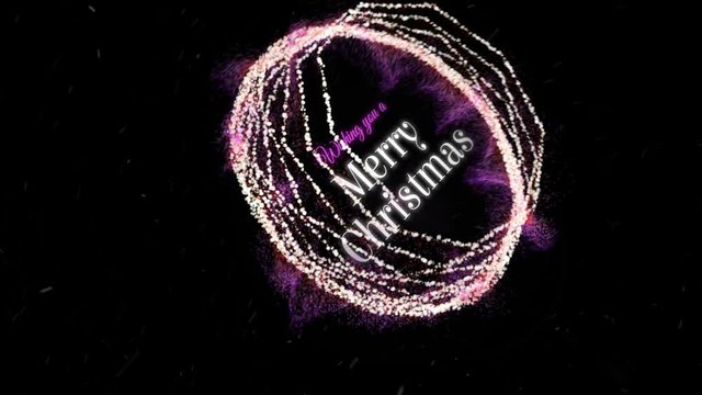 Christmas tree lights animation with festive message. Perfect for an animated season's greetings from you or your company.
