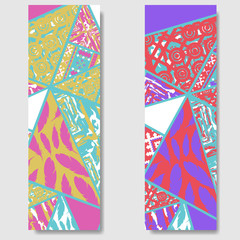 African color banners set