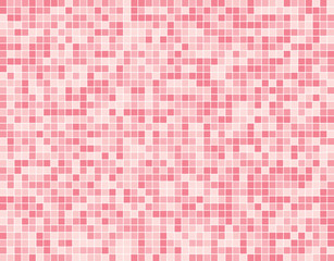 Light Pink Square Mosaic Tiles Background Banner.