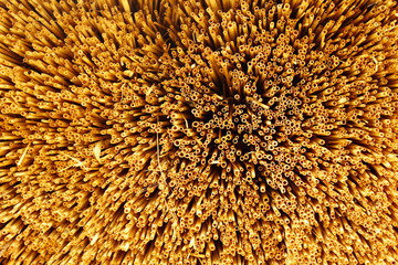 close-up straw texture