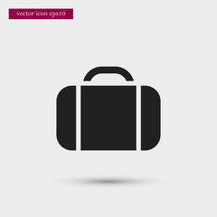 Luggage icon. Simple travel element illustration. Holiday symbol design from summer collection. Can be used in web and mobile.