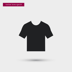 Naklejka premium T-shirt icon. Simple vacation element illustration. Holiday symbol design from summer collection. Can be used in web and mobile.