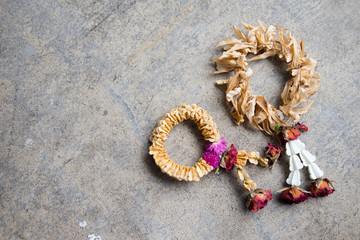 Fototapeta premium Two dry garland