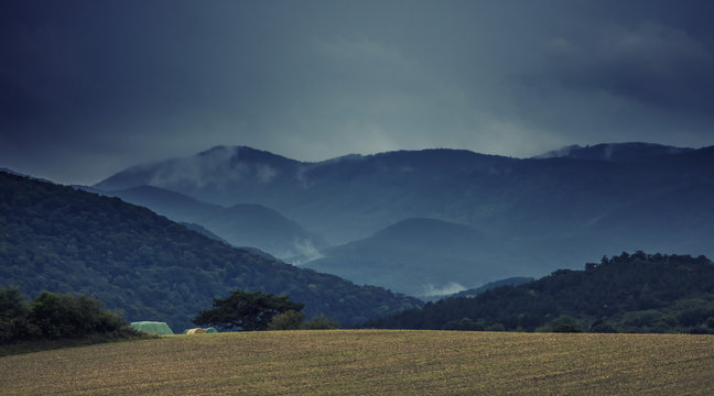 mountains landscape after rain © babaroga