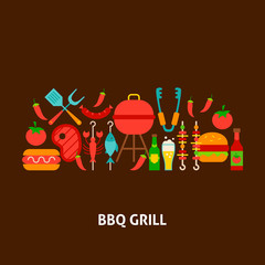 BBQ Grill Greeting Card