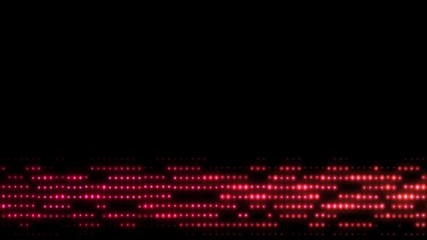 Blinking red dots and copyspace. Abstract background animation with round shapes.