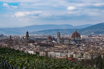 Fototapeta na wymiar Firenze veduta da piazzale