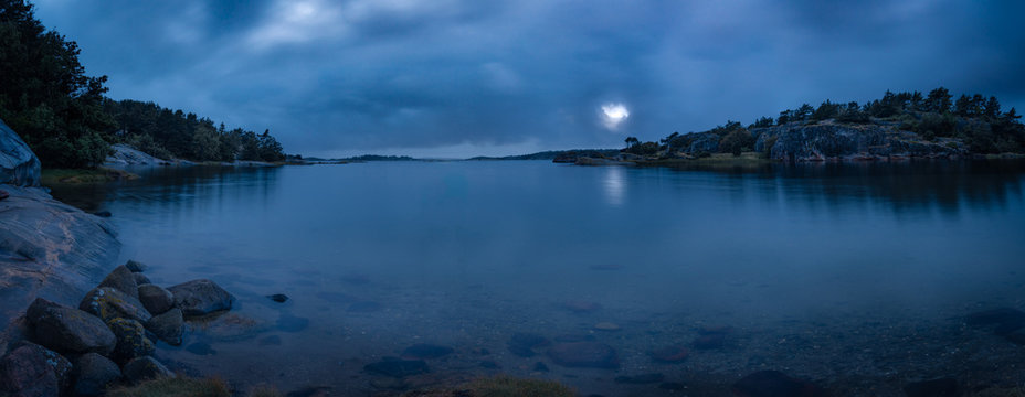 Dark seascape