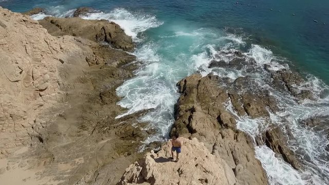 you can see how the coffee drink is being made with a so called cooker putting hot water down to the dry coffee.