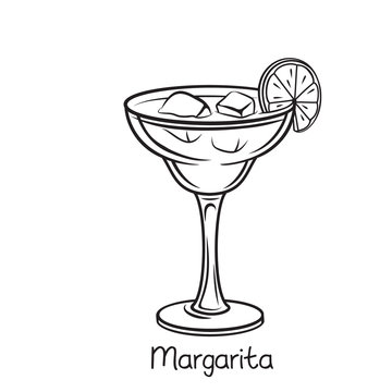 Hand Drawn Margarita Glass Sketch Vector Stock Vector Royalty Free  1074260462  Shutterstock