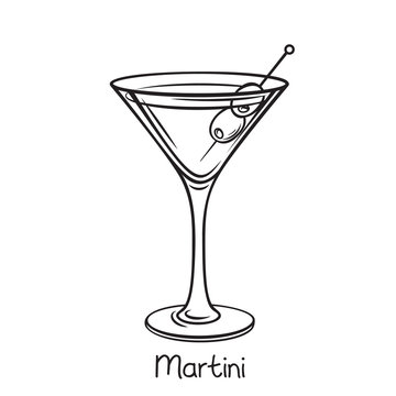 How to Draw a Martini Glass - HelloArtsy