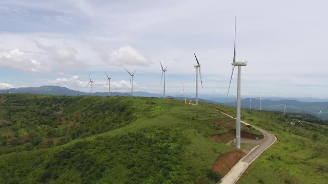 AEREAL VIEW EOLICS ENERGY