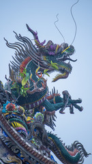Fototapeta na wymiar The dragon sculpture