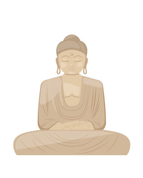Buddha statue, concept of state of spiritual perfection.