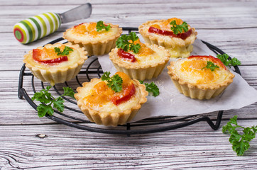Tartlets with vegetables