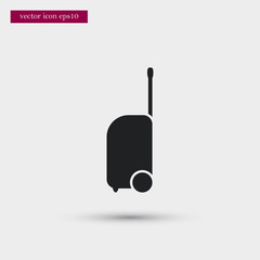 Luggage icon. Simple travel element illustration. Holiday symbol design from summer collection. Can be used in web and mobile.