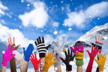 winter hands gloves