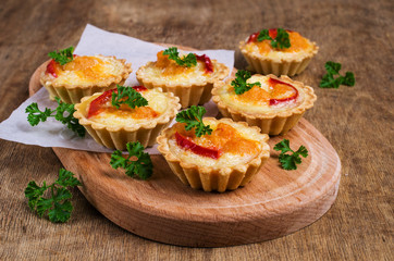 Tartlets with vegetables