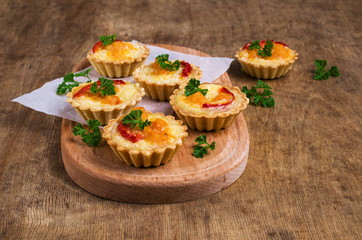 Tartlets with vegetables