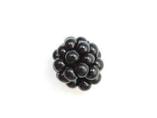 Blackberry on white background 