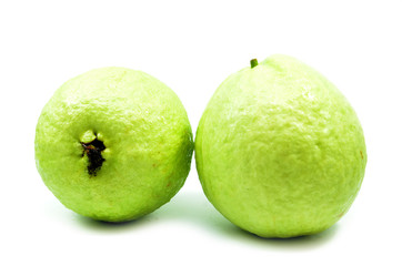 Green guava isolated