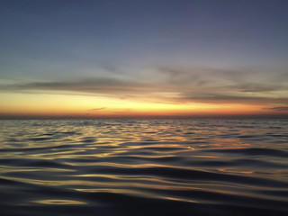 Fototapeta premium Twilight Sea or golden time.