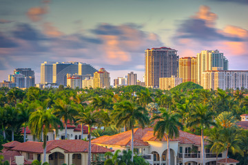 Fototapeta na wymiar Fort Lauderdale, Florida, USA Skyline