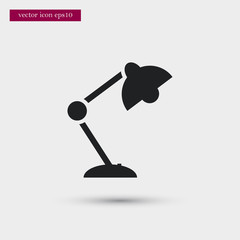 Reading lamp icon. Simple school element illustration. Vector symbol design from education collection. Can be used in web and mobile.