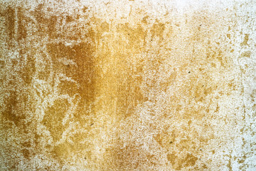 rust and erosion of concrete surface was damaged by groundwater