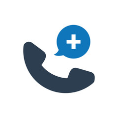 Obraz premium Medical call icon