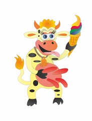 a good cow eats good ice cream