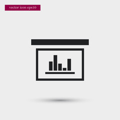 Diagram icon. Simple HR element illustration. Office symbol design from business collection. Can be used in web and mobile.