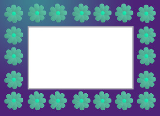 Fusion flower photo frame