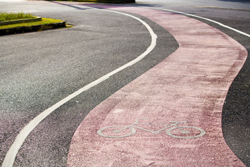 The road was created, especially riding bikes