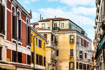 Fototapeta na wymiar Old Town buildings in Venice, ITALY
