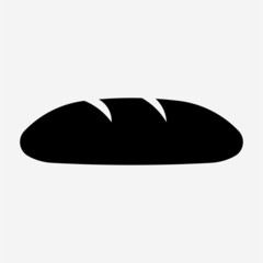 Glyph baguette pixel perfect vector icon