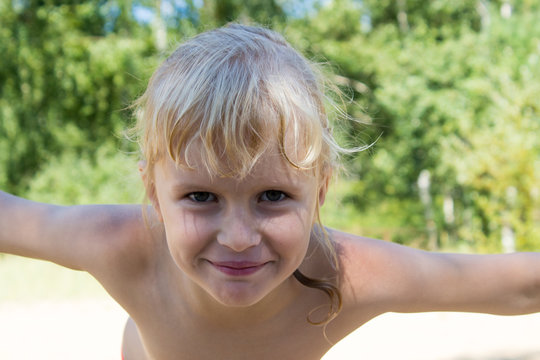 beautiful child's smile