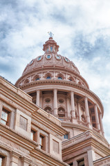 Fototapeta na wymiar Texas State Capitol Rotunda Exterior