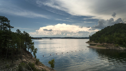 Broken Bow Lake, Oklahoma, Storm clouds