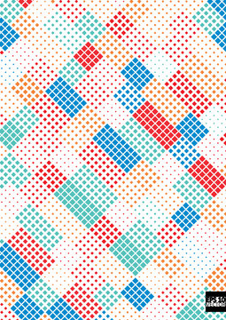 Abstract square pixel mosaic background. Eps10 Vector illustration