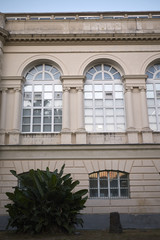 Obraz premium Naples, Italy - July 23, 2018 : 'Stazione Zoologica' building at Villa Comunale