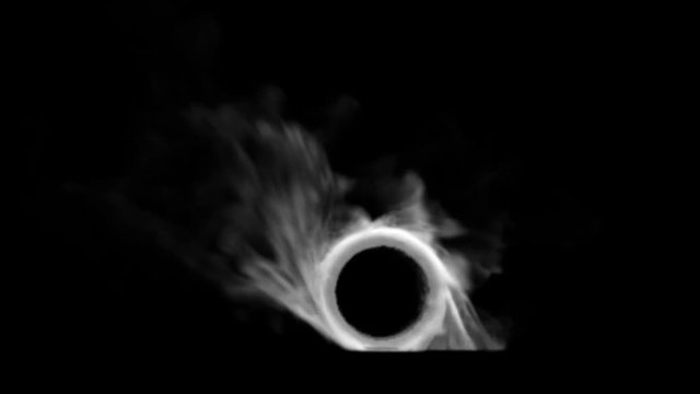 Burnout car wheel with black background
