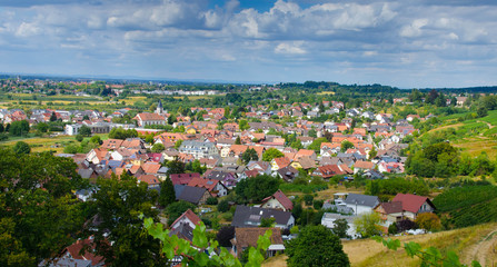 Blick auf Ortenberg im Kinzigtal